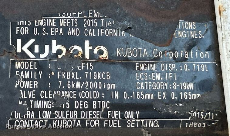 image for item EK3359 2016 Bobcat 418 AA mini excavator