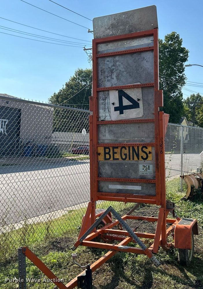 image for item EK3377 Speed limit sign trailer 