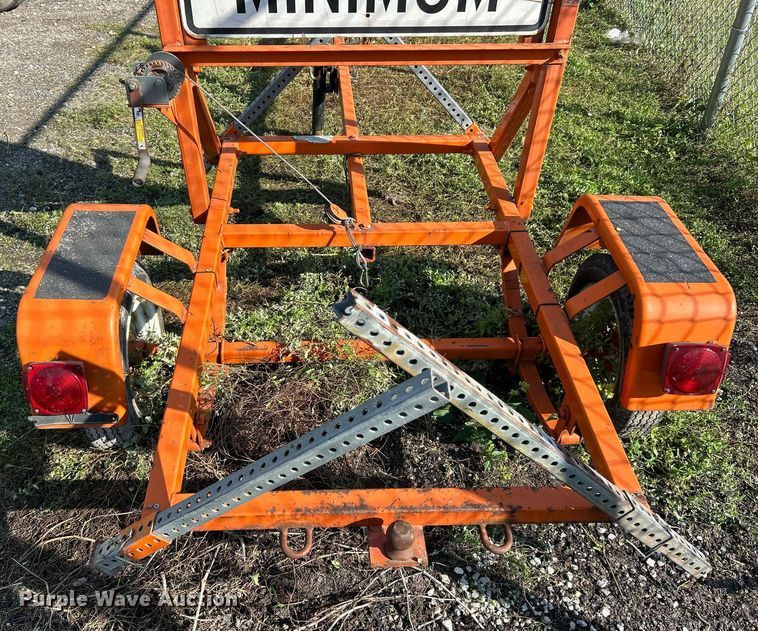 image for item EK3377 Speed limit sign trailer 