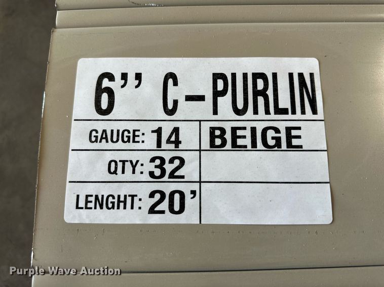 image for item IB9489 (32) Doerksen Metal Components C-Purlin