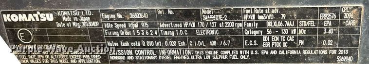 image for item IE9100 2014 Komatsu D61 dozer