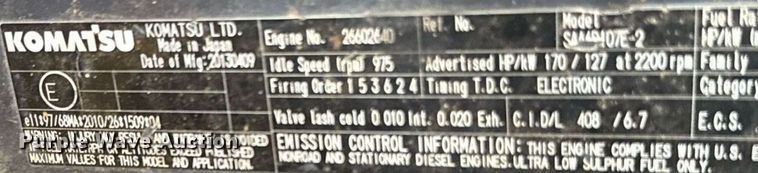 image for item IE9100 2014 Komatsu D61 dozer