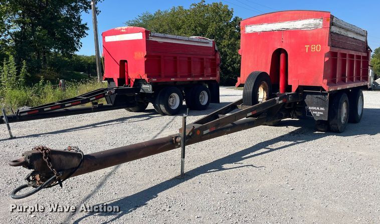 image for item LC9041 1995 Schien Equipment end dump pup trailer
