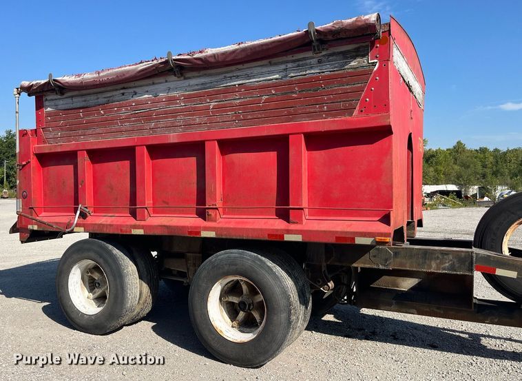 image for item LC9041 1995 Schien Equipment end dump pup trailer