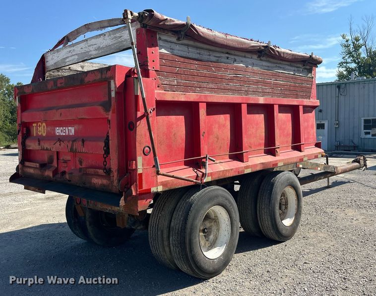 image for item LC9041 1995 Schien Equipment end dump pup trailer