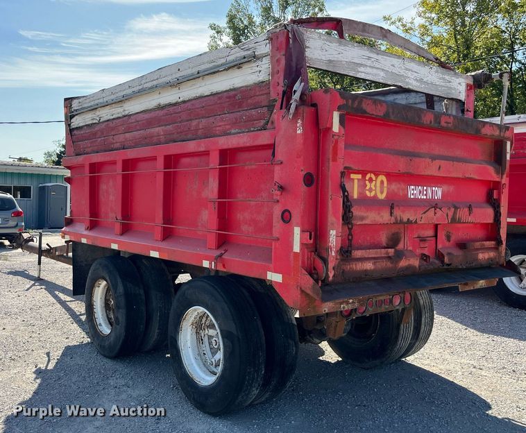 image for item LC9041 1995 Schien Equipment end dump pup trailer