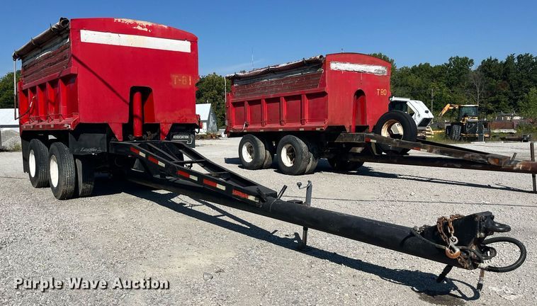image for item LC9042 1995 Schien Equipment end dump pup trailer