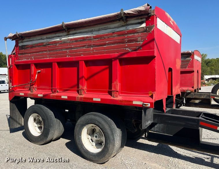 image for item LC9042 1995 Schien Equipment end dump pup trailer