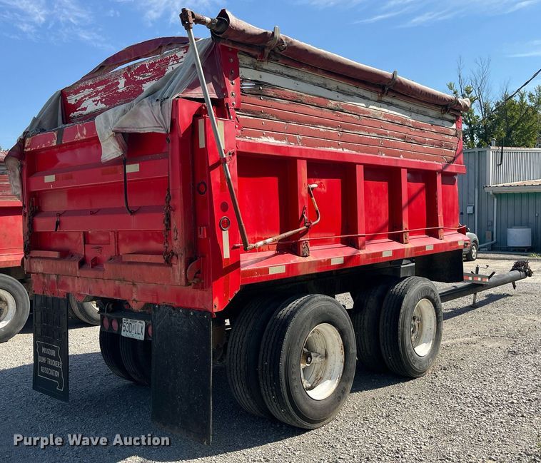 image for item LC9042 1995 Schien Equipment end dump pup trailer