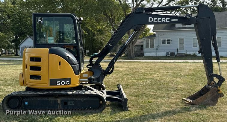 image for item LC9062 2016 John Deere 50G mini excavator