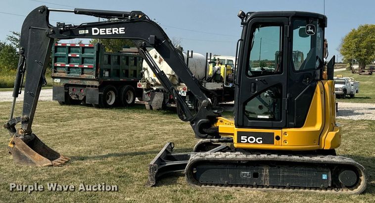 image for item LC9062 2016 John Deere 50G mini excavator