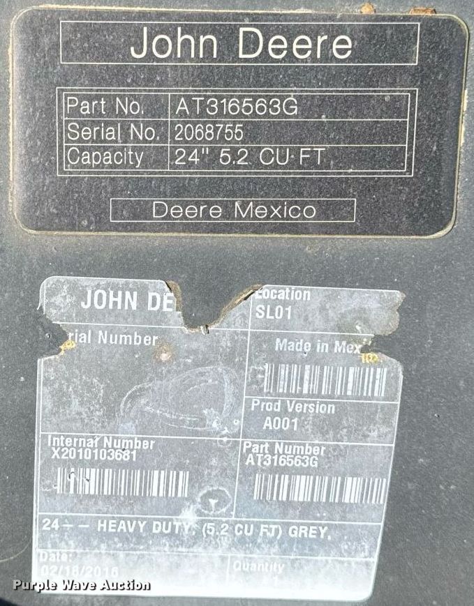 image for item LC9062 2016 John Deere 50G mini excavator