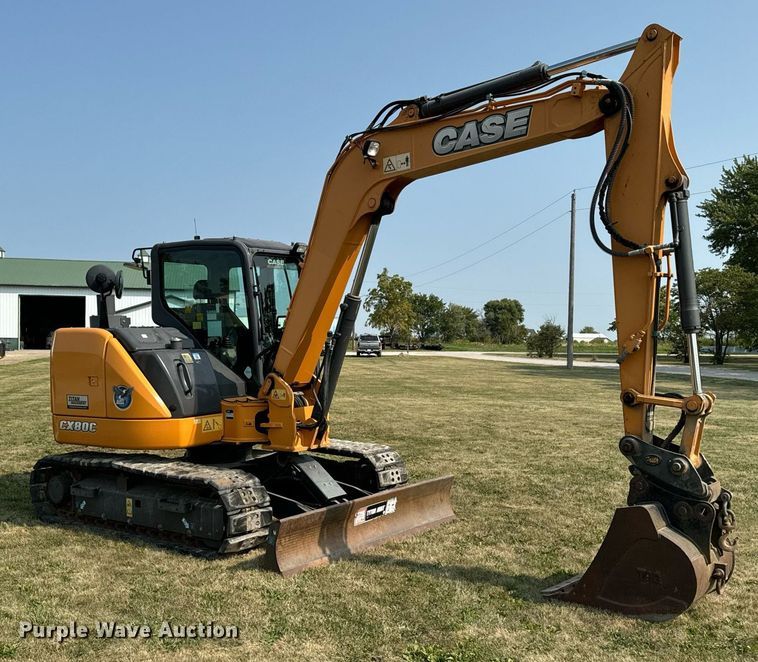 image for item LC9063 2017 Case CX80C mini excavator