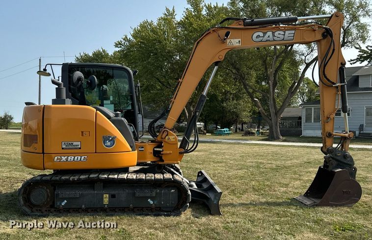 image for item LC9063 2017 Case CX80C mini excavator