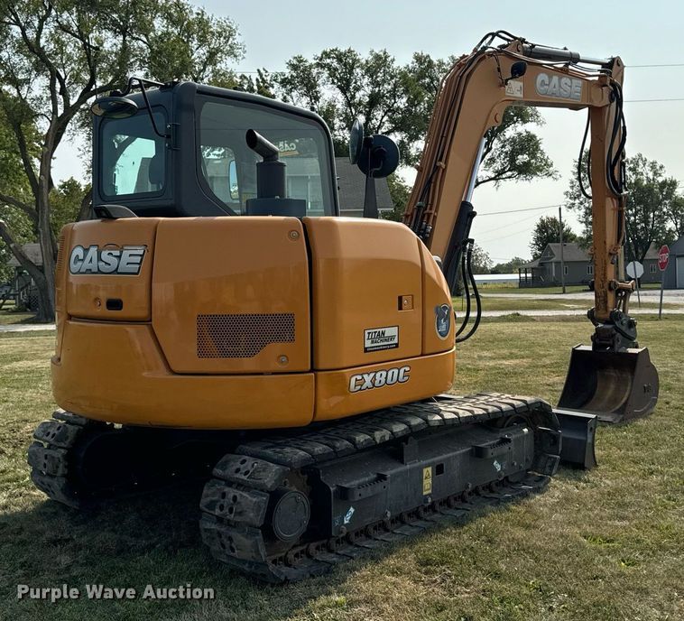 image for item LC9063 2017 Case CX80C mini excavator