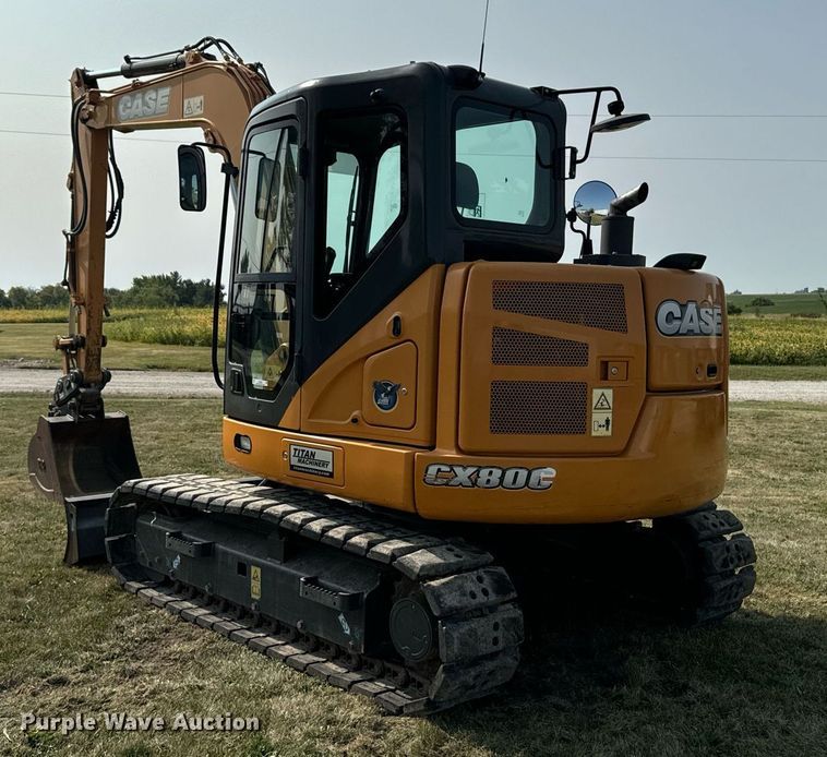 image for item LC9063 2017 Case CX80C mini excavator
