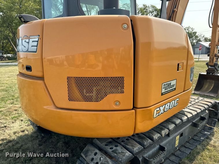 image for item LC9063 2017 Case CX80C mini excavator