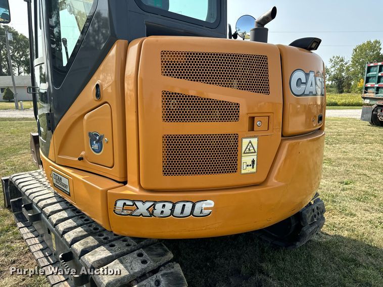 image for item LC9063 2017 Case CX80C mini excavator