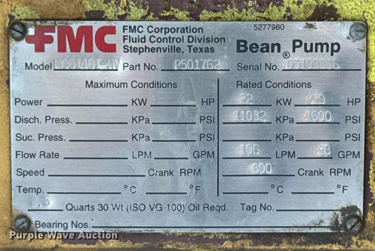 image for item LC9085 FMC M0614DI-HV water pump