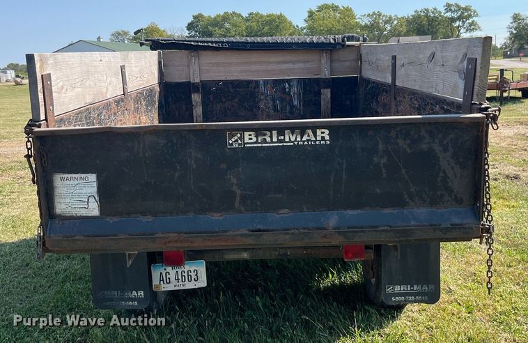 image for item LC9137 1999 Bri-Mar MFG Dump trailer