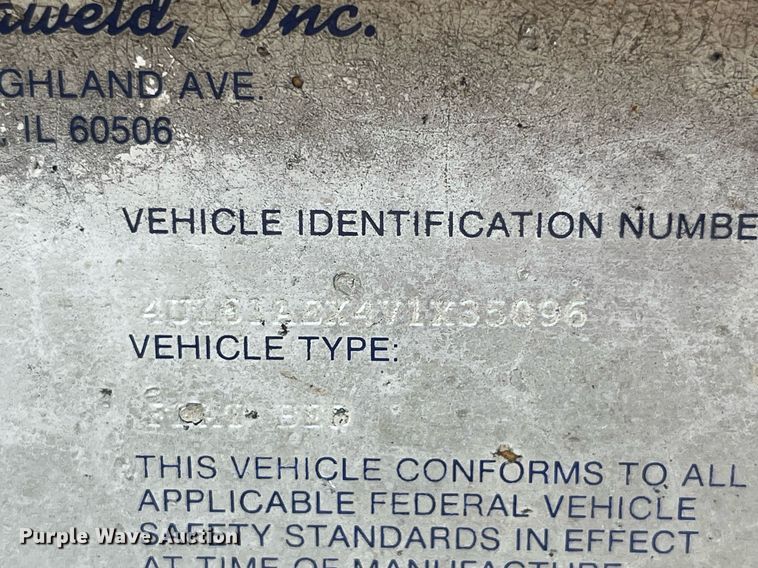 image for item LC9139 1997 Dynaweld equipment trailer