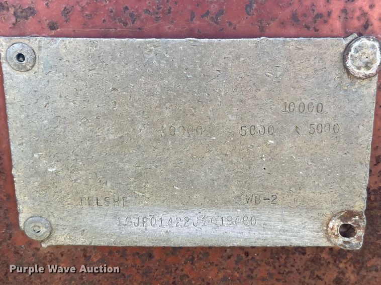 image for item LC9141 1988 Belshe equipment trailer