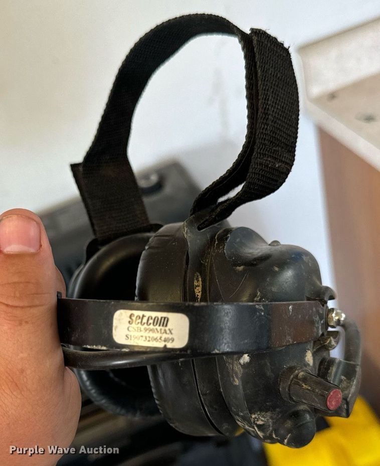 image for item LC9153 (4) sets of Setcom CSB-990MAX intercom headsets