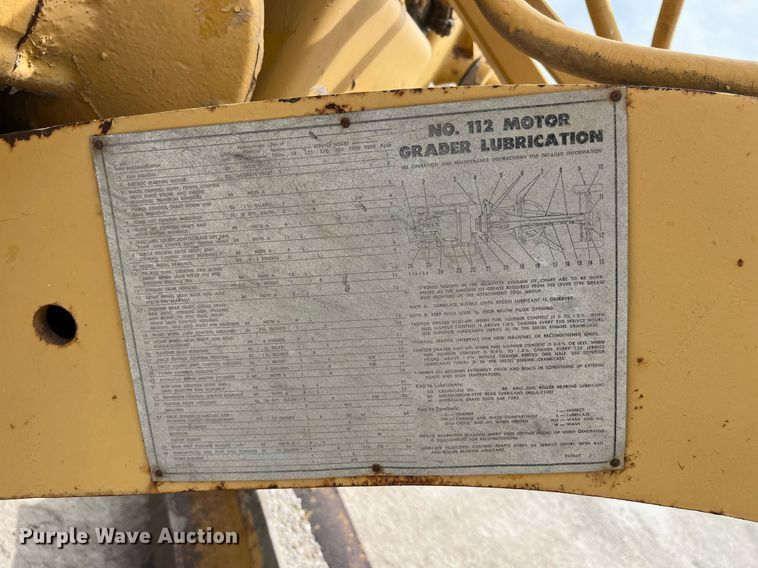 image for item LC9172 Caterpillar  112 rigid frame motor grader