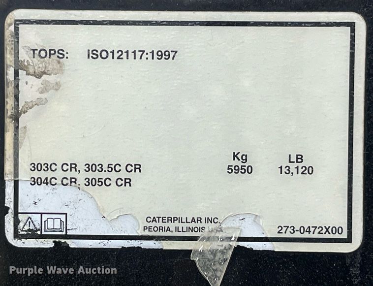 image for item LC9222 2006 Caterpillar  304C CR mini excavator