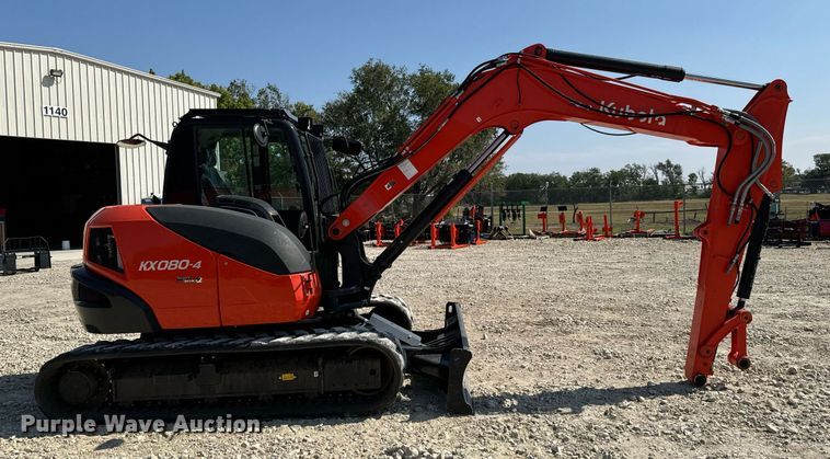 image for item MV9155 2020 Kubota  KX080-4S2 mini excavator