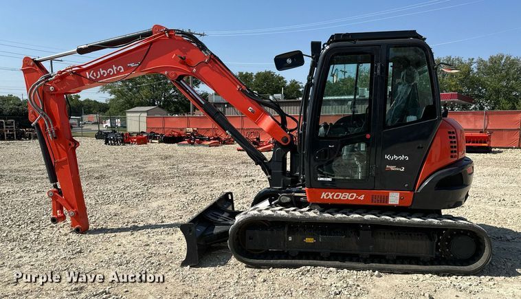 image for item MV9155 2020 Kubota  KX080-4S2 mini excavator