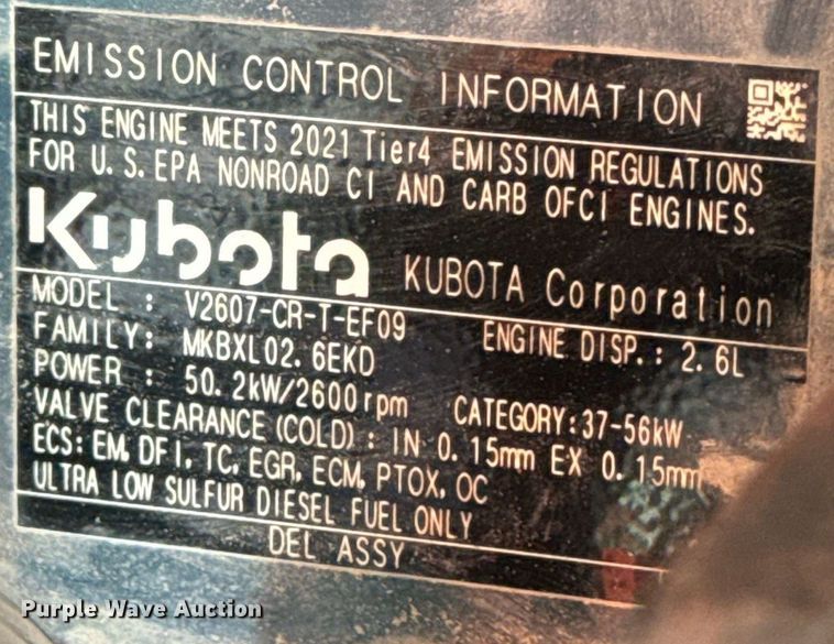 image for item MV9162 2021 Kubota  SLV 65-2 tracked skid steer loader