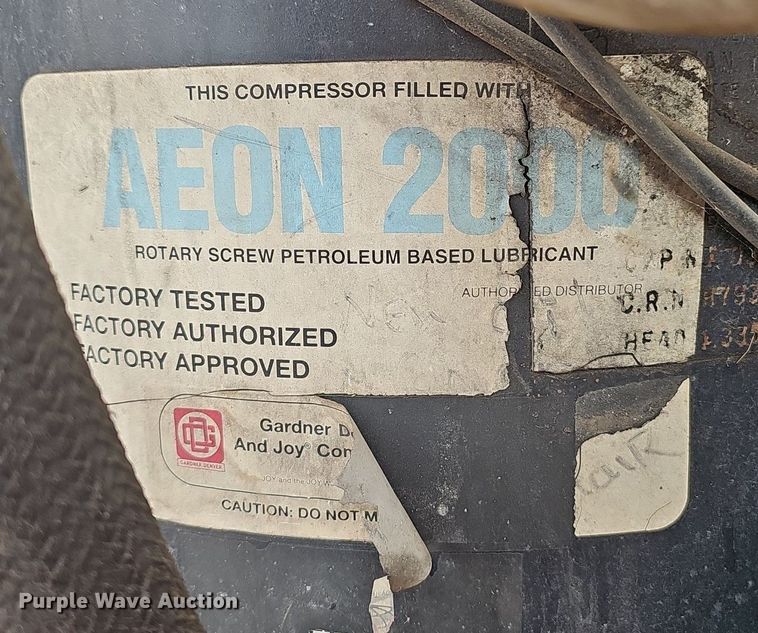 image for item NX9200 Sullivan  D45006 air compressor