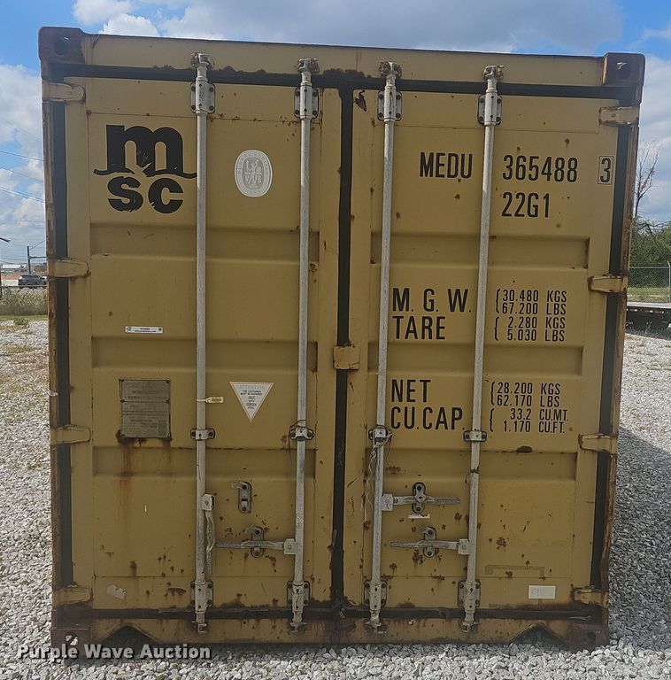 image for item NX9284 2001 MSC shipping container 