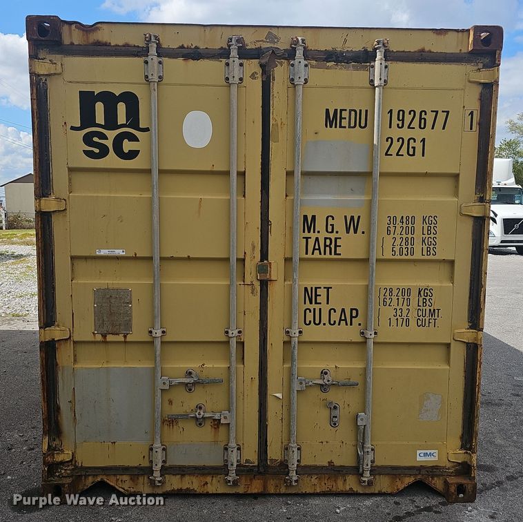 image for item NX9285 2005 MSC shipping container 