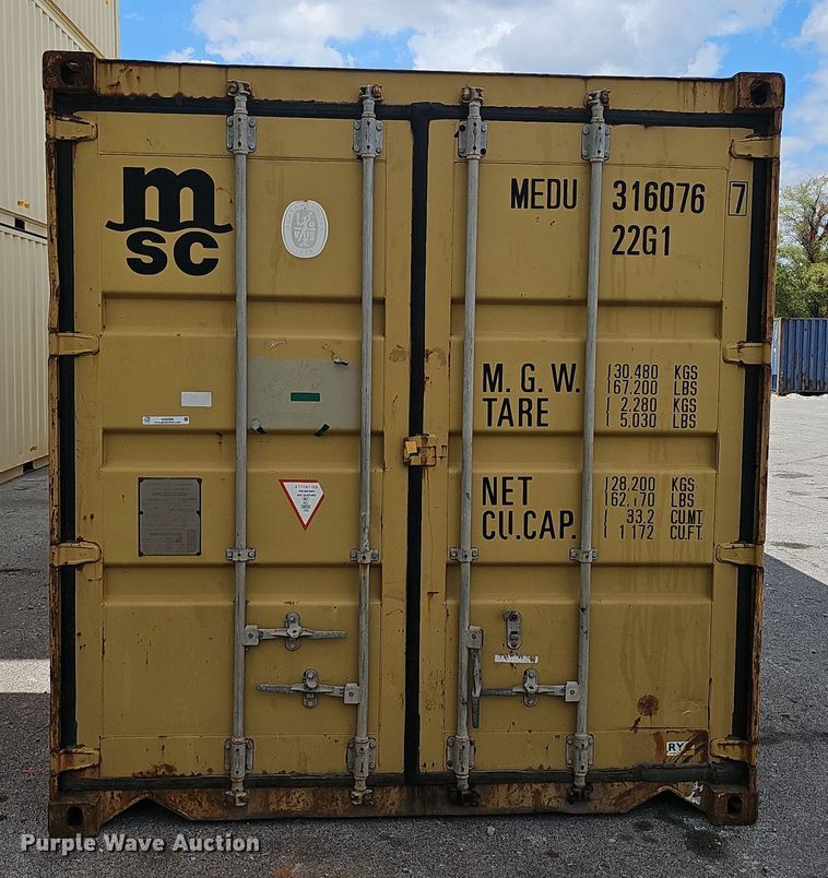 image for item NX9286 2005 MSC shipping container 