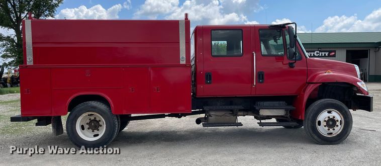 image for item OG9966 2008 International  4300 Crew Cab utility / service truck