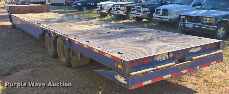 image for item OH9779 2008 Ledwell 10x48 drop deck hydraulic tail equipment trailer