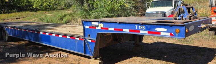 image for item OH9779 2008 Ledwell 10x48 drop deck hydraulic tail equipment trailer