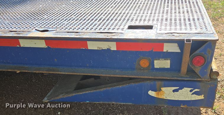 image for item OH9779 2008 Ledwell 10x48 drop deck hydraulic tail equipment trailer