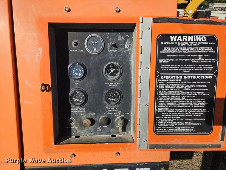 image for item OJ9862 Sullivan  DF185PJD air compressor