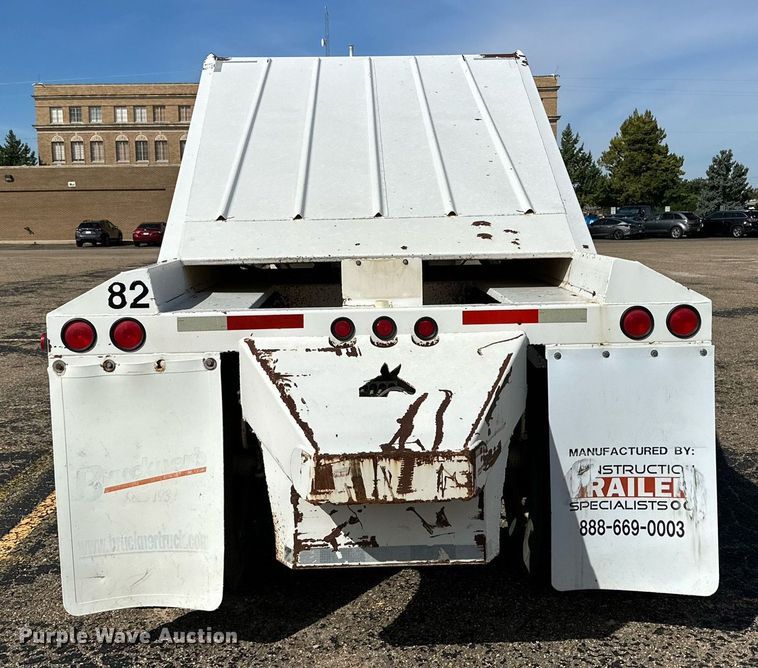image for item DD3234 2008 Construction Trailer Specialist, Inc BDT-40 bottom dump trailer