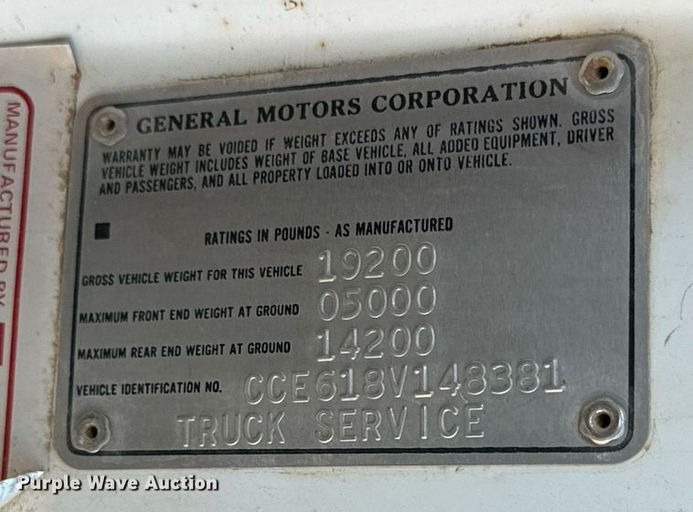 image for item DD3246 1978 Chevrolet C60 dump truck