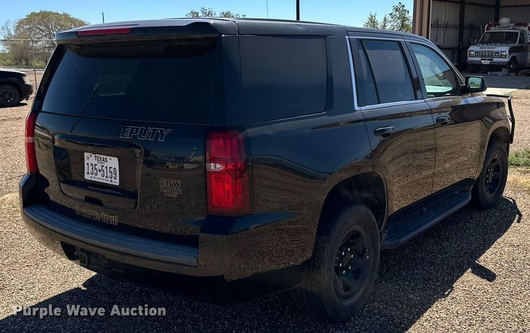 image for item DD3251 2018 Chevrolet Tahoe Police SUV