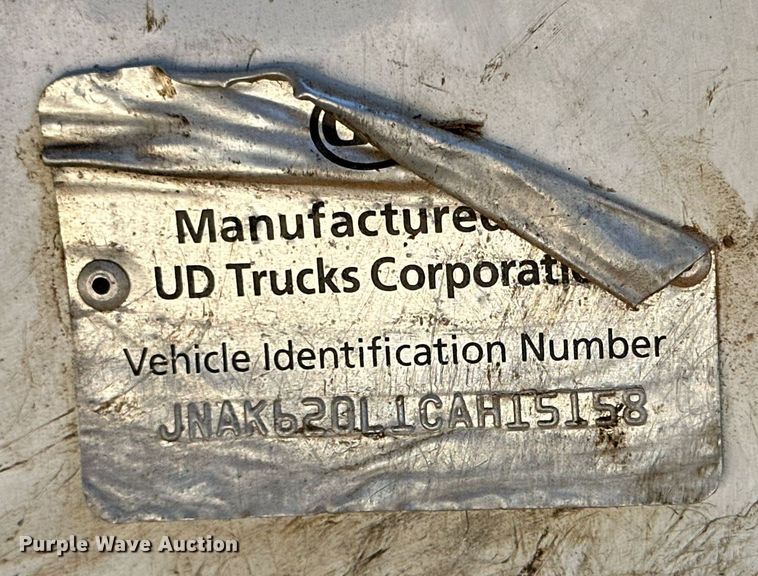 image for item DD3260 2012 UD 3300 pothole patcher truck