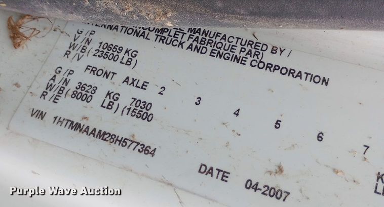 image for item DH1439 2008 International  4300 utility / service truck