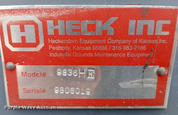 image for item DH1441 Heckendorn 9836HE lawn mower