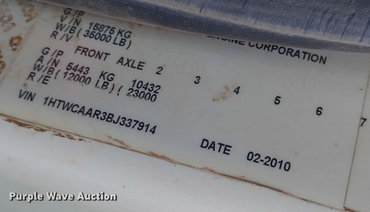 image for item DH1442 2011 International WorkStar 7300 refuse truck