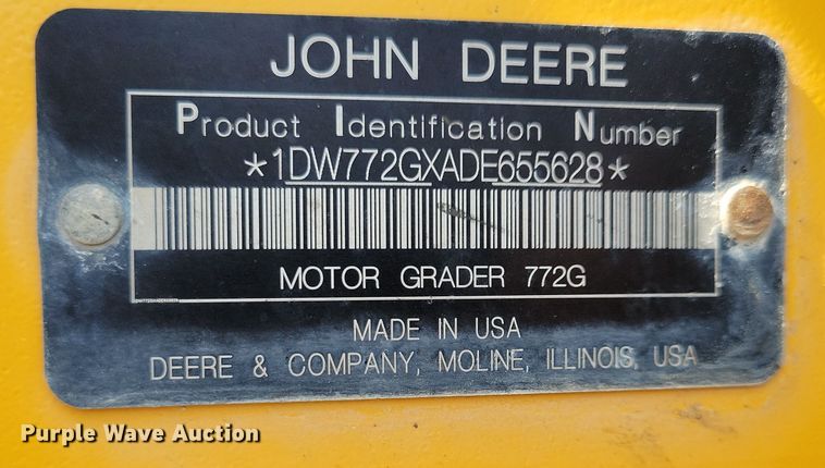 image for item DN3537 2013 John Deere 772G motor grader