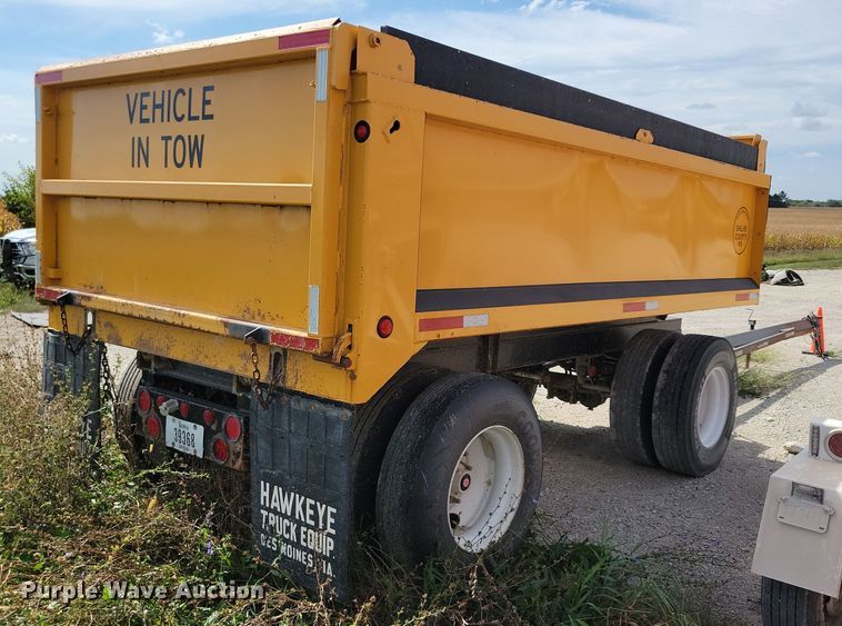 image for item DN3538 2012 Hilbilt 14-14 Pup end dump pup trailer